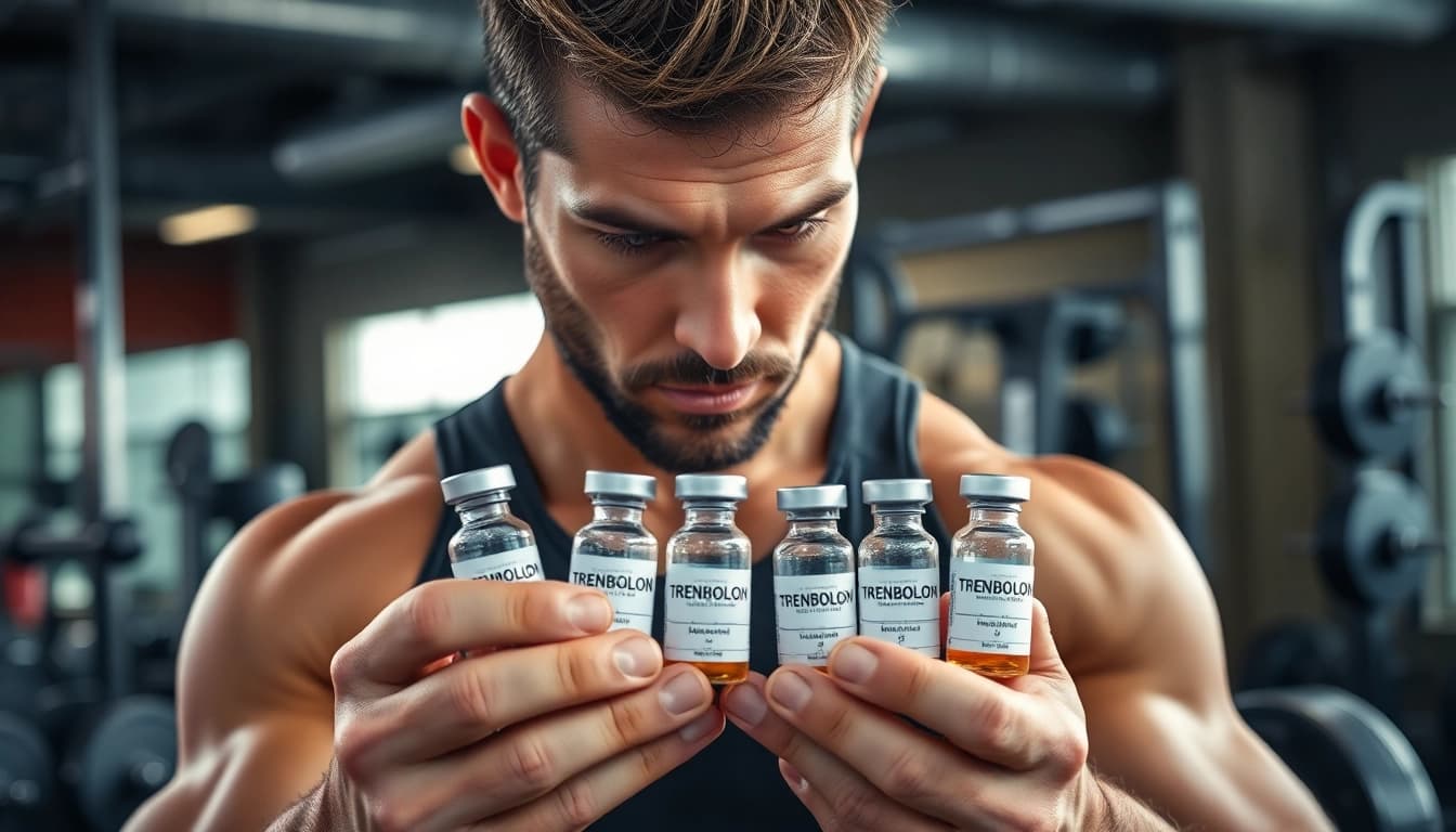 Aufnahme von trenbolon preis bei einer Fitnessüberprüfung in einem modernen Fitnessstudio.